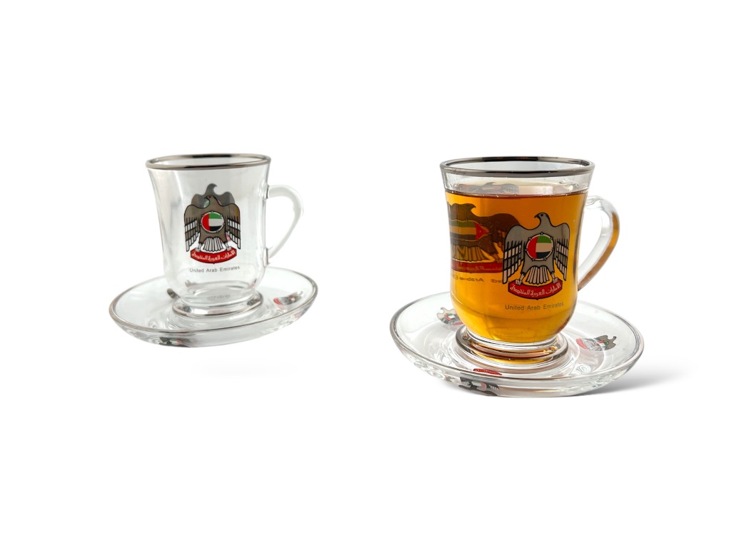 GL100-ITS TEA CUP & SAUCER SET (UAE LOGO