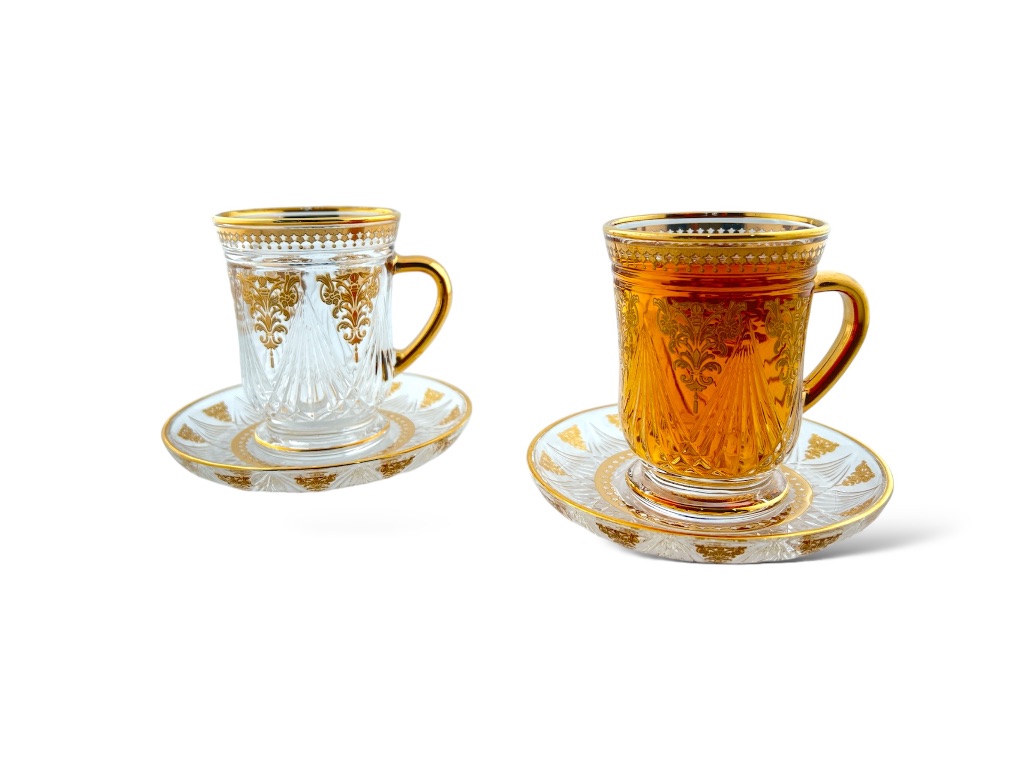 GL112-ITDG TEA CUP & SAUCER SET W/DESIGN