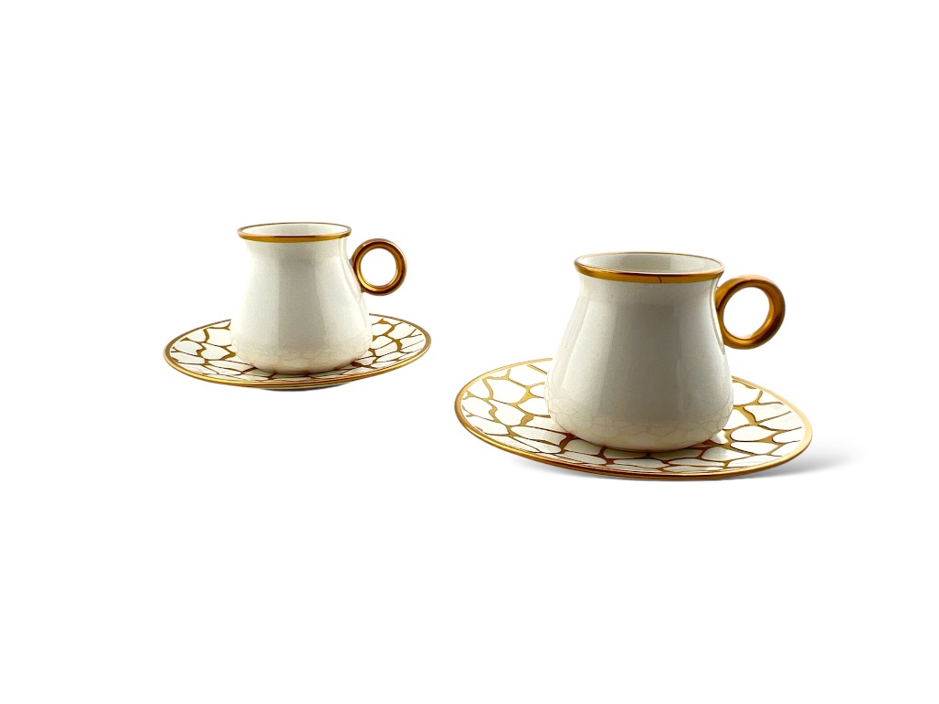 CAN LARISSA GLZ120 WHITE PORCELAINE NESCAFE SET 6PCS.