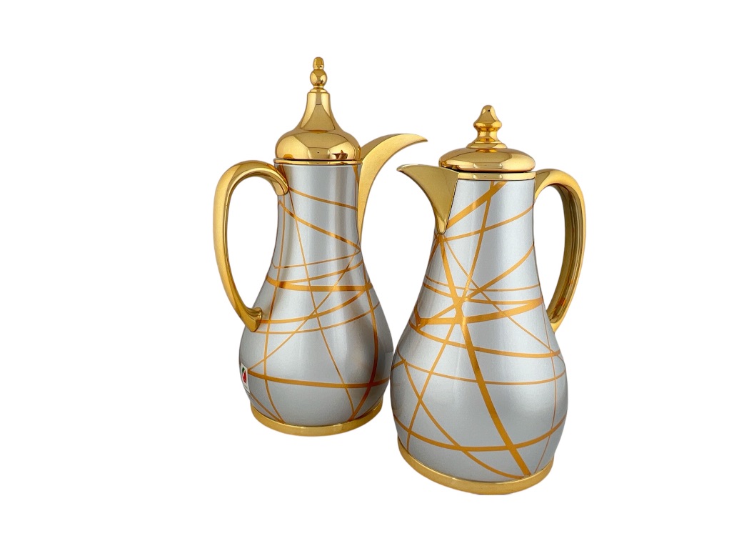 NADT-PSGG FLASK SET OF 2PCS NEW LINE GRAY GOLD