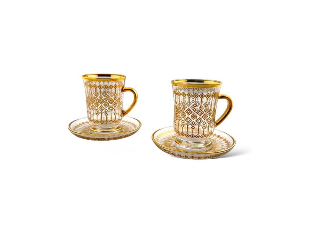 GL214-ITG TEA CUP & SAUCER GOLDEN