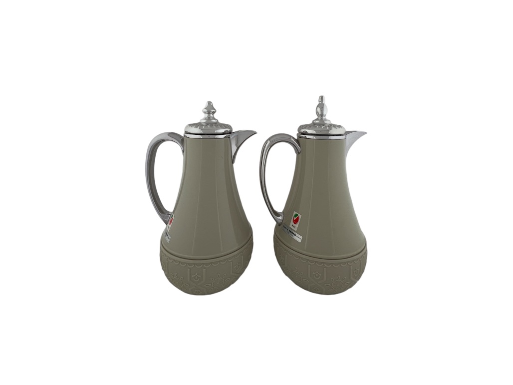 MDT3-LSGS FLASK SET OF 2 PCS LIGHT GREY SILVER