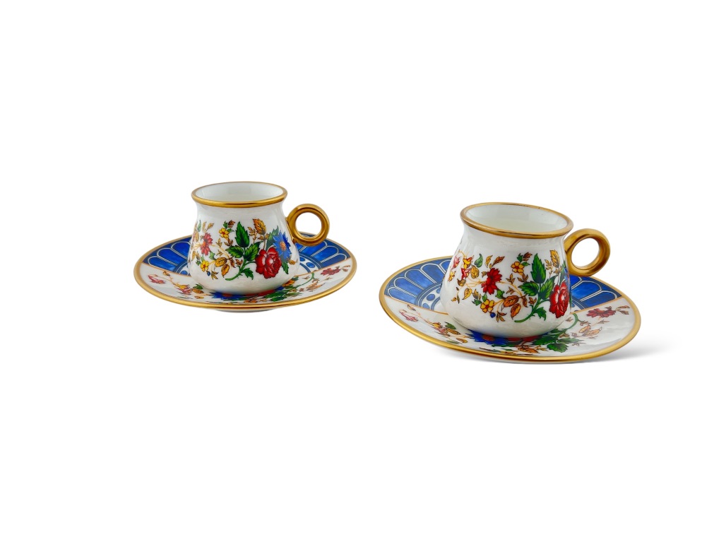 GLZ 110, RIGA MAVI, BLUE, TURKISH COFFEE SET FOR  6