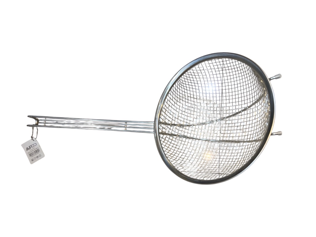 AFQL055A-03-28CM S/S STRAINER ROUND DEEP 28CM