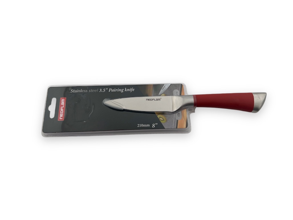 CK-SS-P08  NEOFLAM 3.5" PARING KNIFE WITH TPR HANDLE