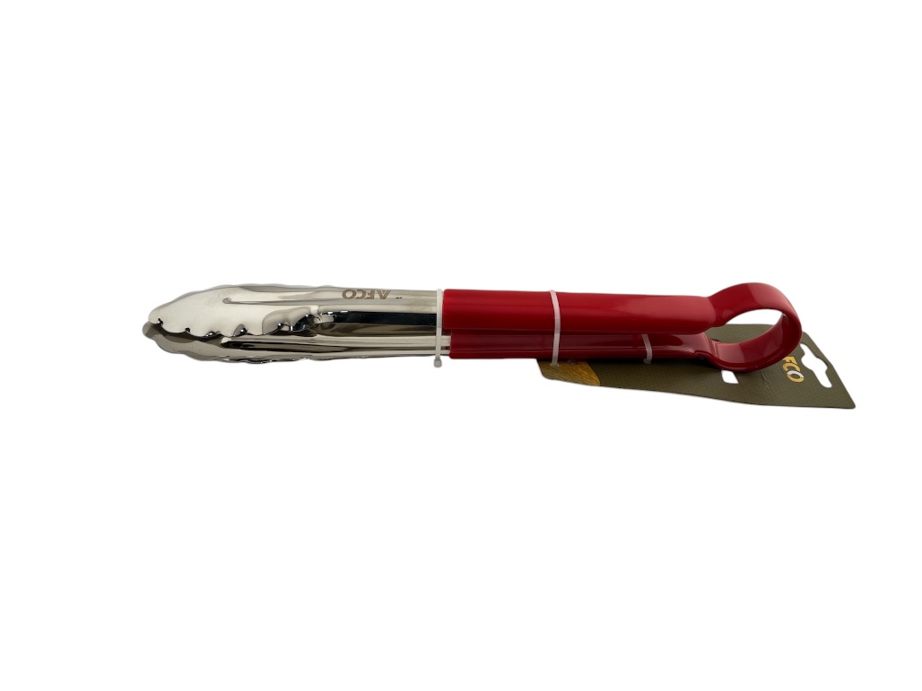 AFC-4650 TONGS VINYL COATED 30CM RED