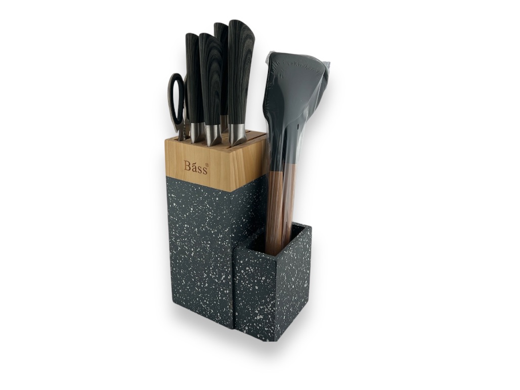 3001 BS-1 11PCS KNIFE SET WITH STAND