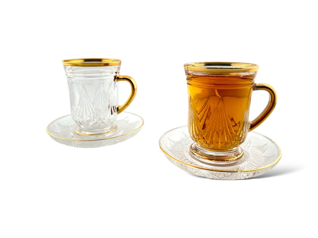 GL112-ITG TEA CUP & SAUCER SET GOLDEN LINE