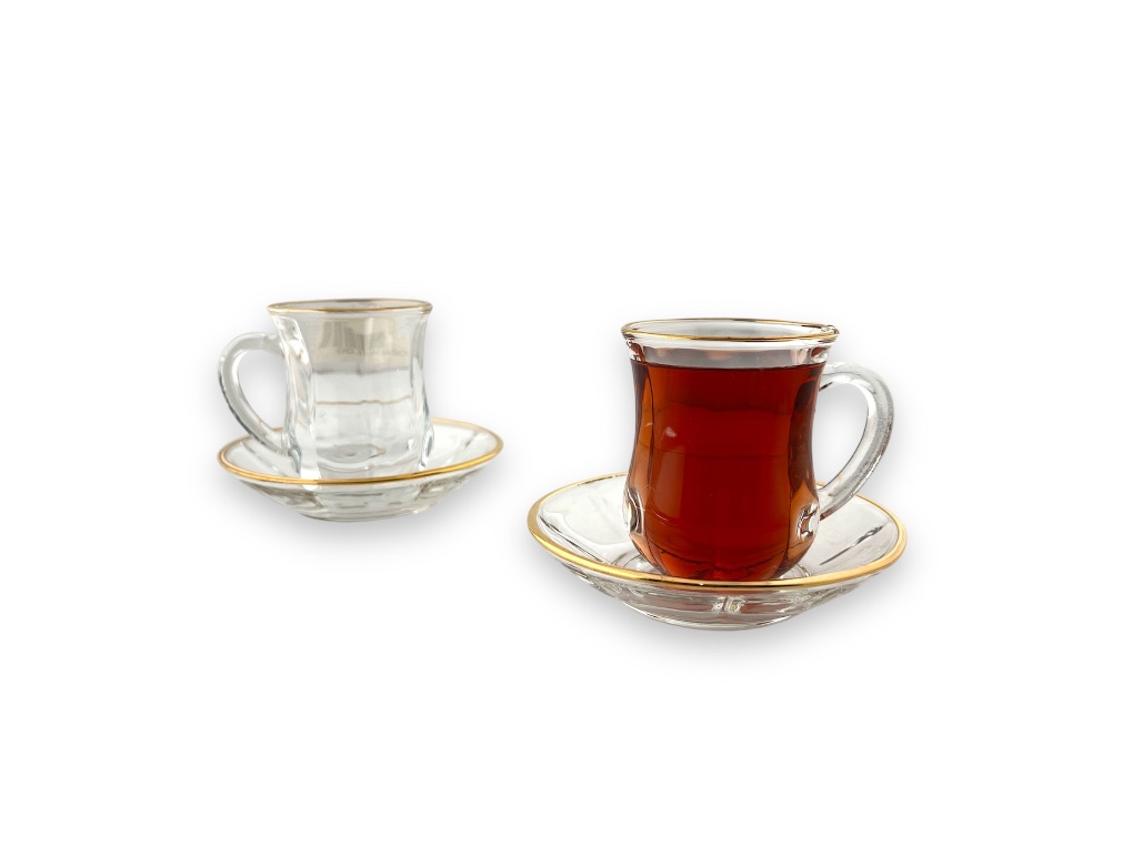 C204-G MUG N SAUCER - GOLD