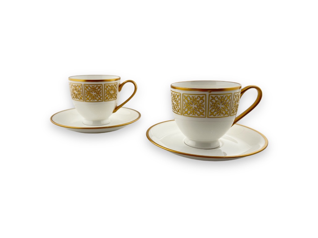 GLZ 120 LILY GOLD porcelain nescafe set 12 pcs