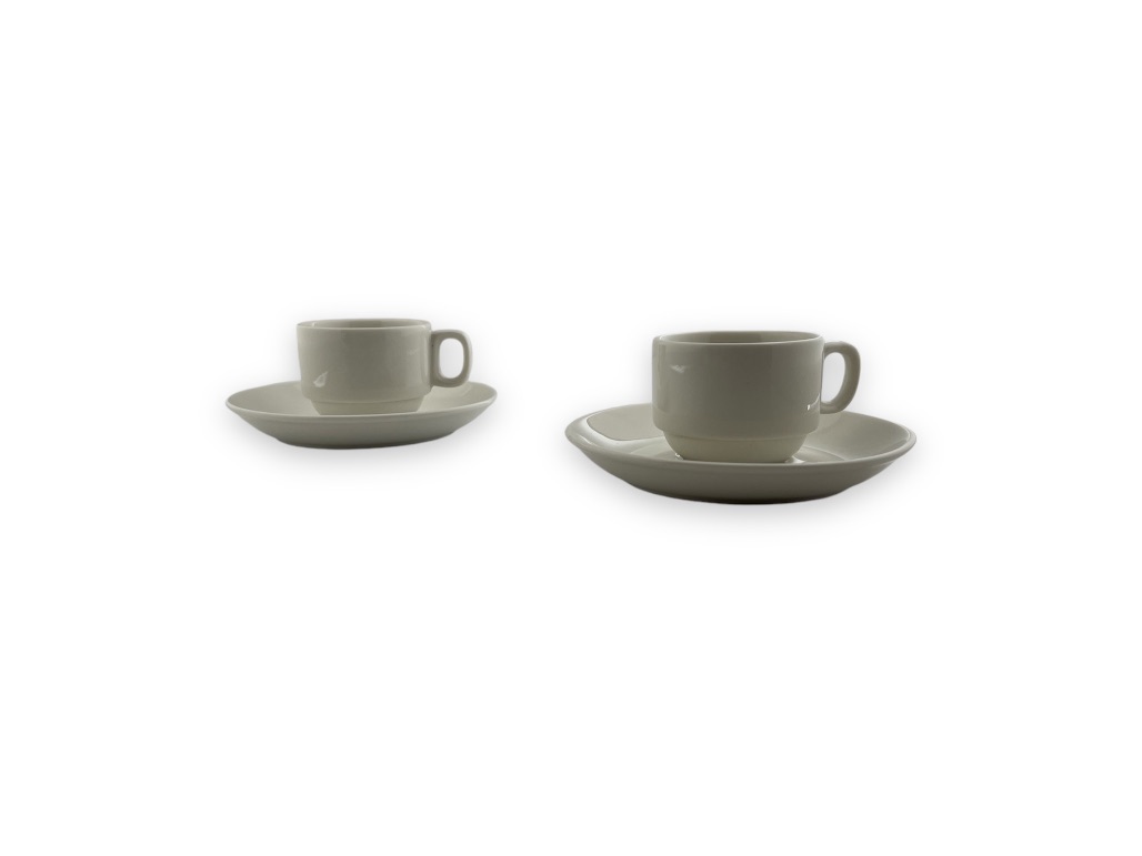 08-083-U48 H.P LVORY / COFFEE CUP&SAUCER 80CC / 8CL