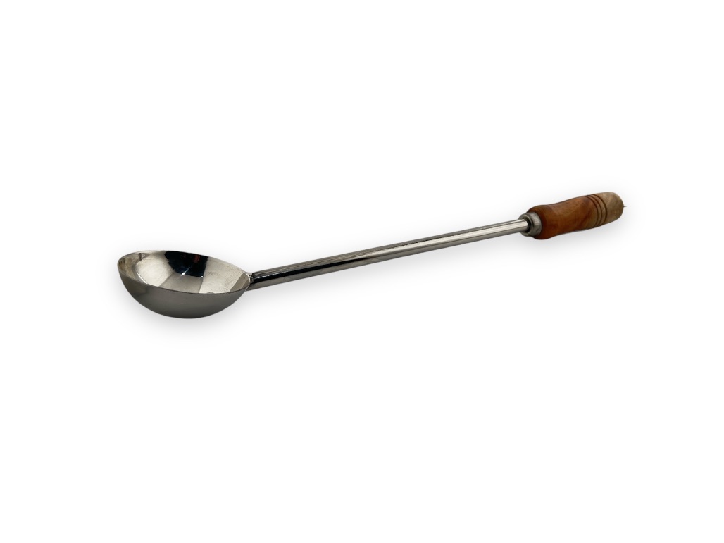 RUL004 RAJ STEEL UDUPPI LADDLE WOODEN HANDLE