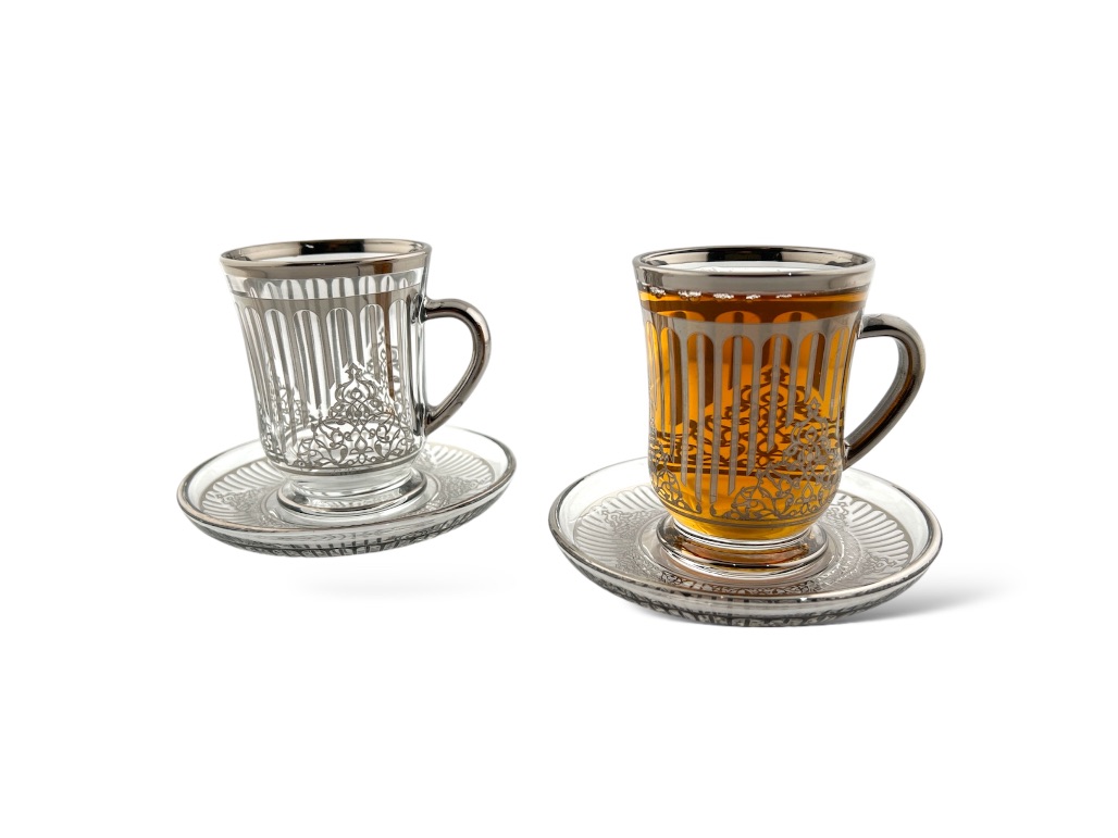 GL211-ITS TEA CUP & SAUCER SILVER