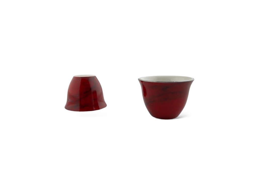 CW-RMS CAWA CUP MARBLE RED SILVER