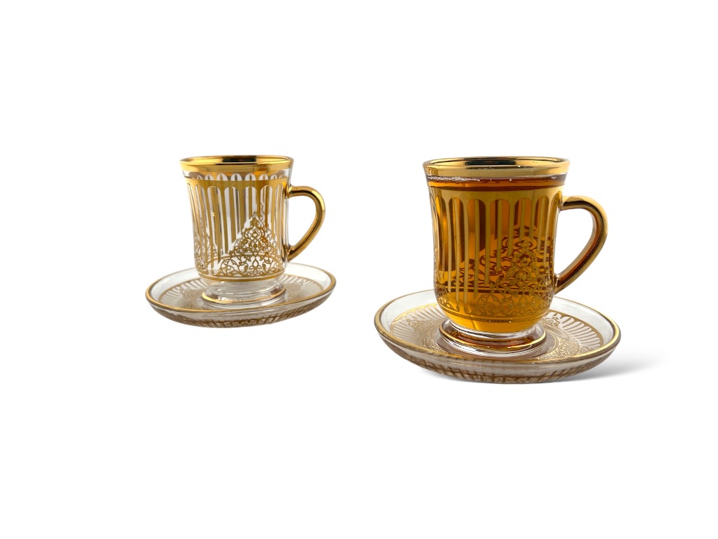 GL211-ITG TEA CUP & SAUCER GOLDEN