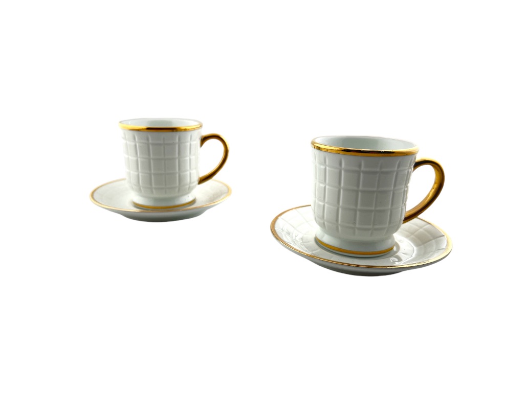 PR26-MKG MILK CUP & SAUCER CRYSTAL CUT