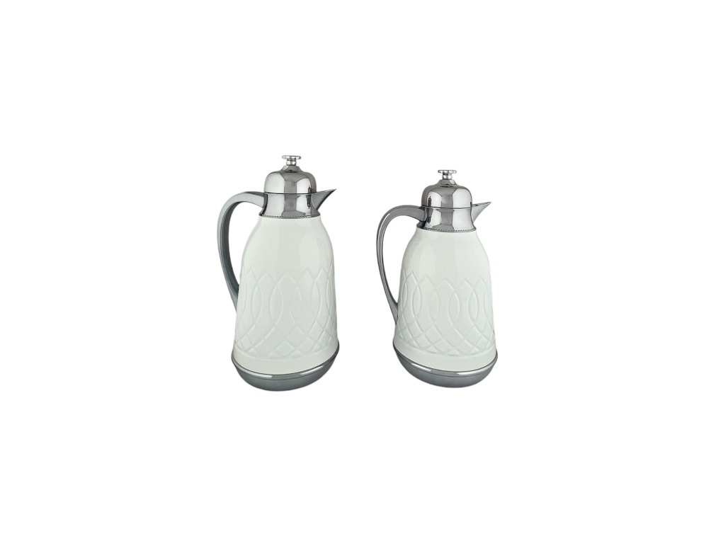 GHB-E113-WHS VACUUM FLASK 0.75/1.0L DGN.E113 WHITE/SILVER