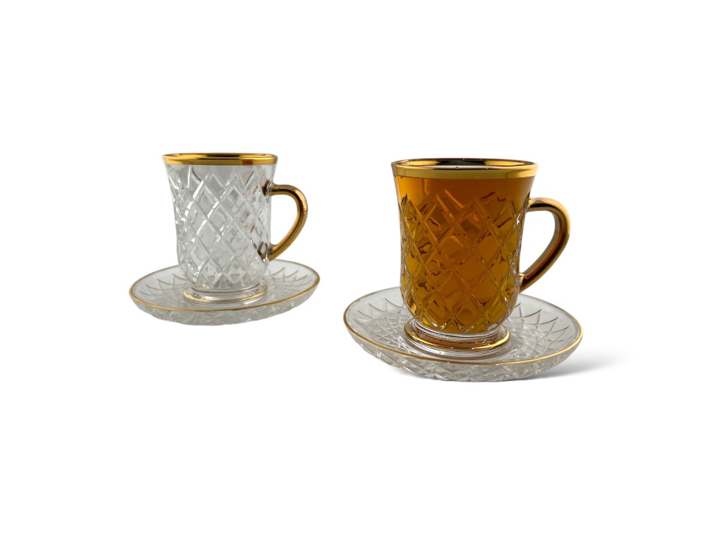 GL111-ITG TEA CUP & SAUCER SET GOLDEN LINE