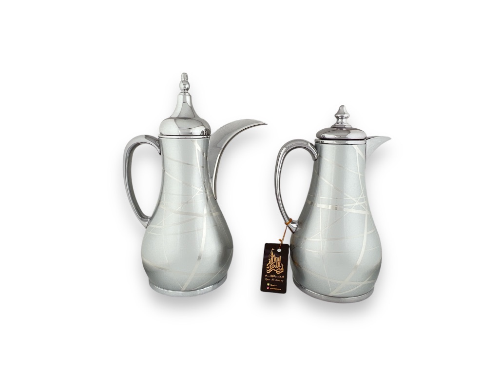 NADT-PSSS FLASK SET OF 2PCS NEW LINE GRAY SILVER