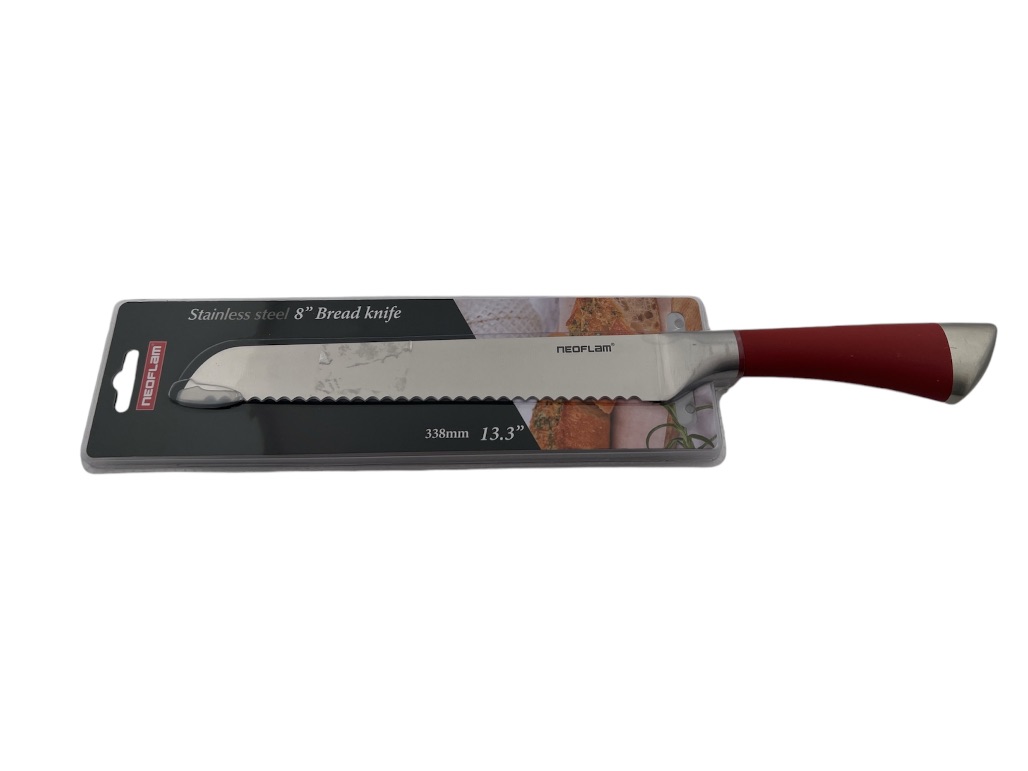 CK-SS-B20 NEOFLAM 8" BREAD KNIFE WITH TPR HANDLE