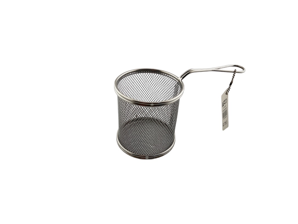 AFQL089-03-9*9CM S/S NET BASKET ROUND 9.9CM