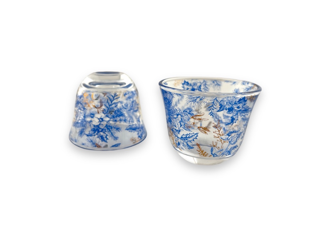 GA-350 CAWA CUP 6PCS SET NEW BLUE FLOWER