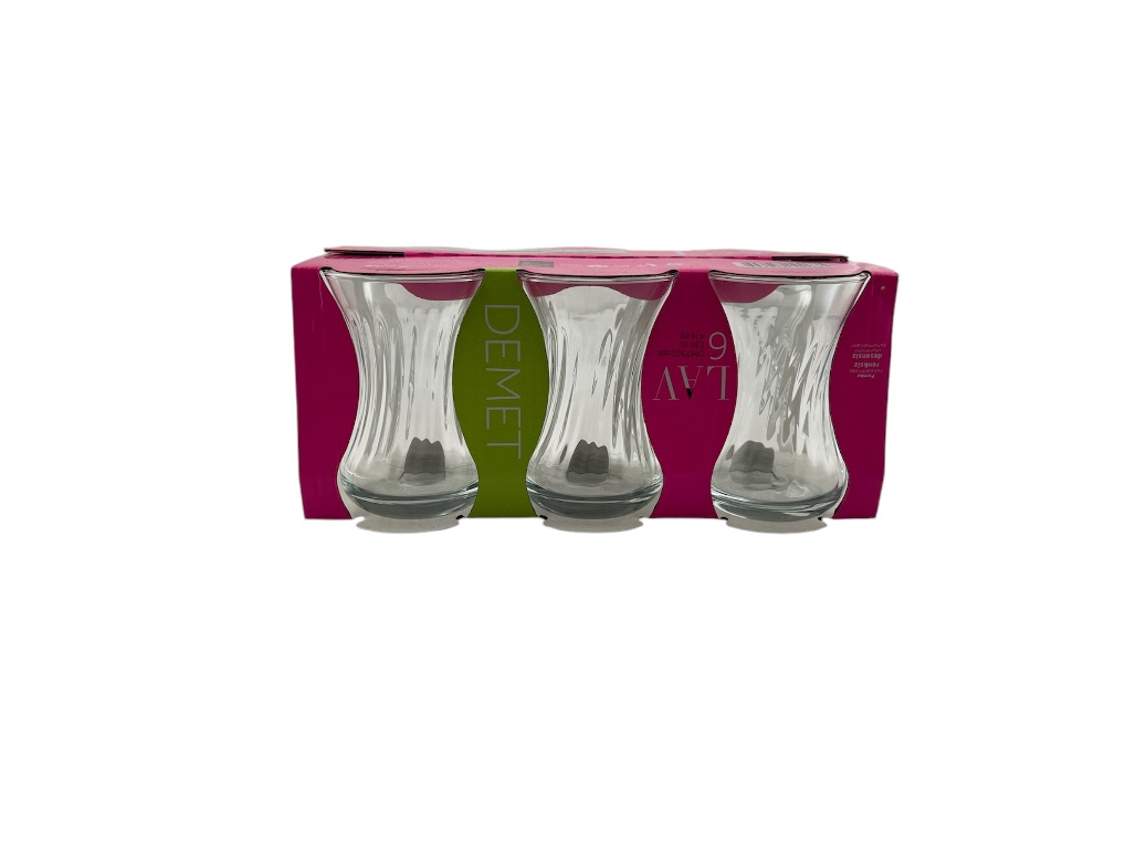 (LV-DMT303-OPTE)LAV-DEMET TEA GLASS 135CC 6PC ST