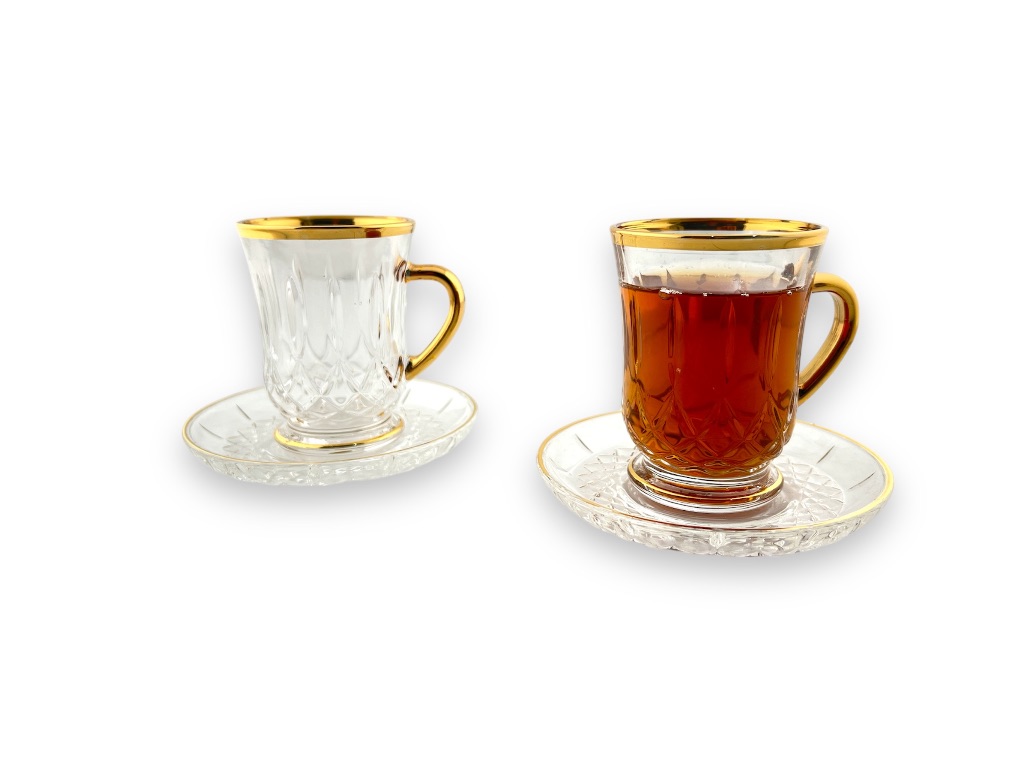 GL110-ITG TEA CUP & SAUCER SET GOLDEN LINE