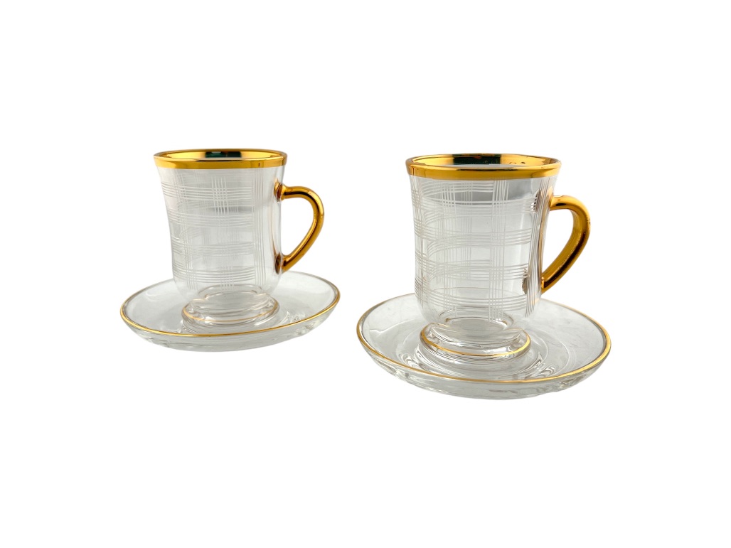 GL27-ITG TEA CUP & SAUCER SET GOLDEN LINE