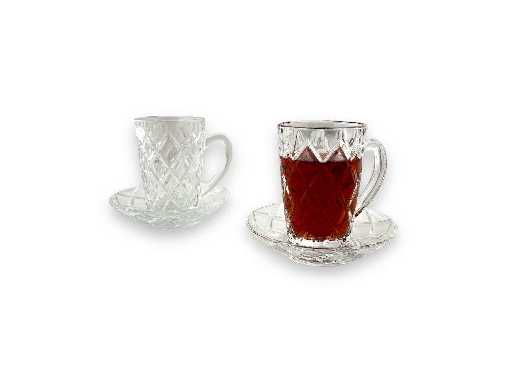 C207 MUG N SAUCER - CLEAR BIG